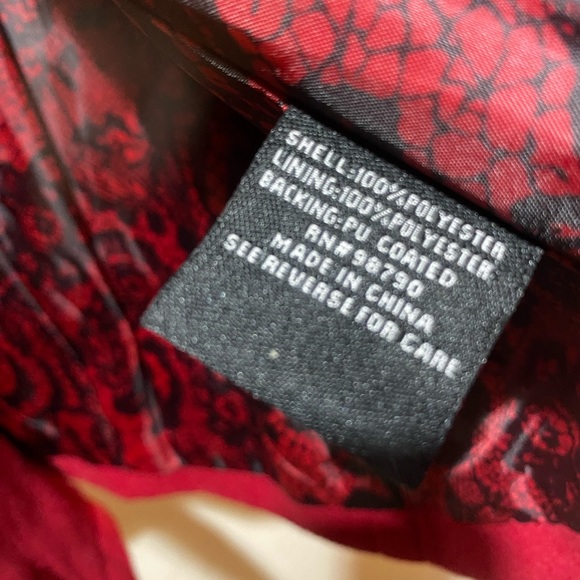 Dollhouse Vibrant Red Button Zip Pocket Black Elbow patches Pea Coat XL - Picture 4 of 7